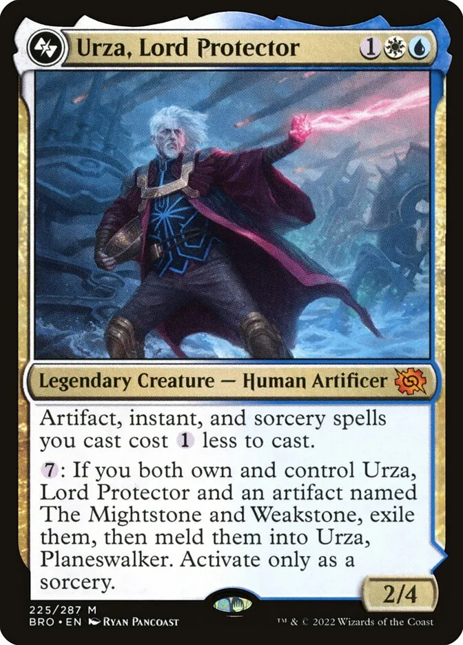 2022 The Brothers' War Urza, Lord Protector #225 mythic card image
