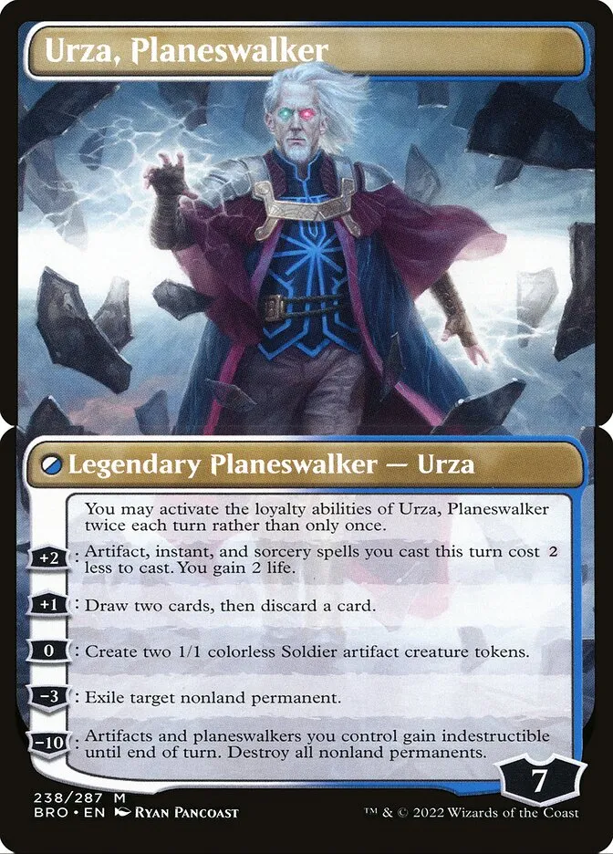2022 The Brothers' War Urza, Planeswalker #238b mythic card image