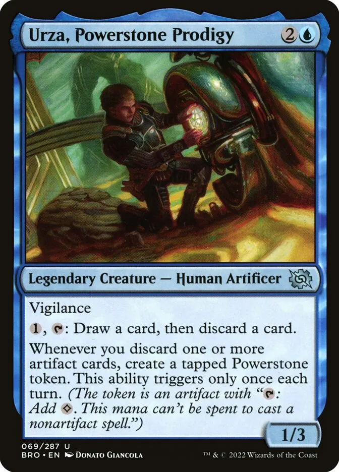 2022 The Brothers' War Urza, Powerstone Prodigy #69 uncommon card image