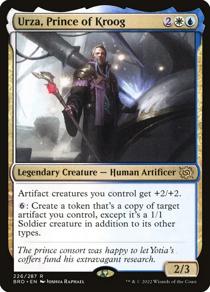 2022 The Brothers' War Urza, Prince of Kroog #226 rare card image