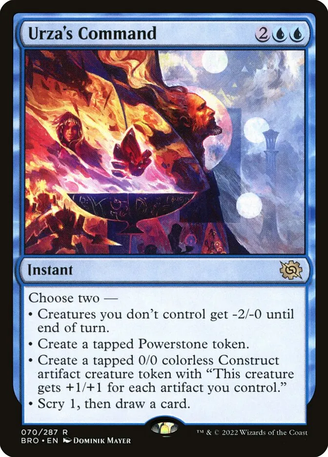 2022 The Brothers' War Urza's Command #70 rare card image