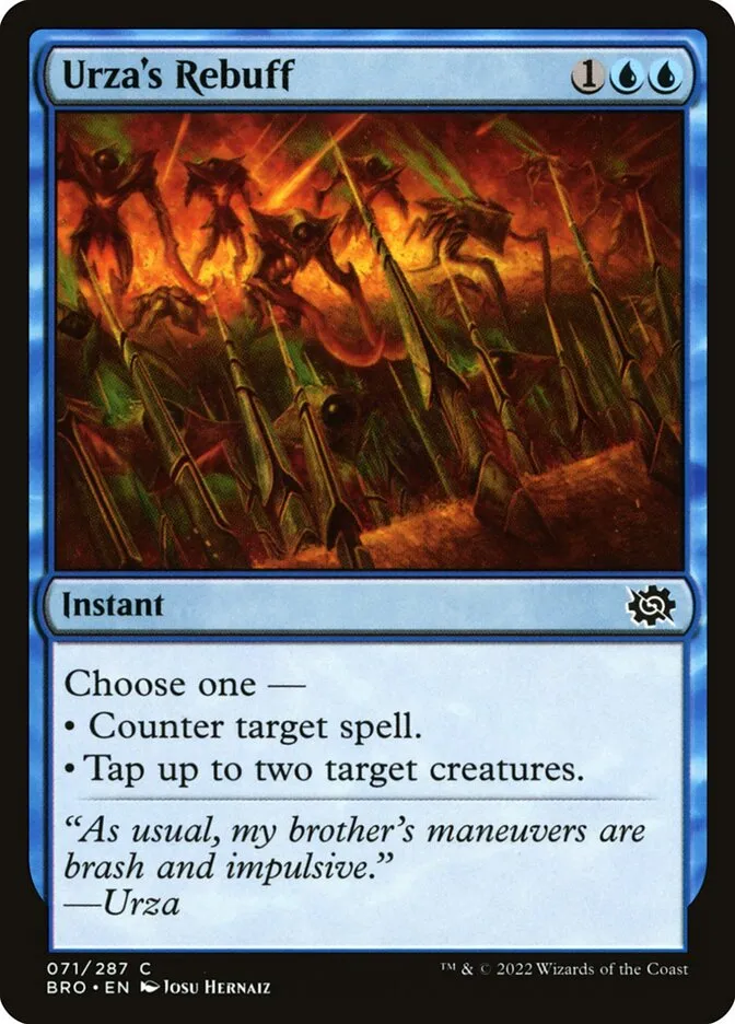2022 The Brothers' War Urza's Rebuff #71 common card image