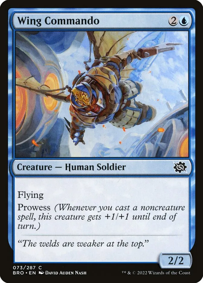 2022 The Brothers' War Wing Commando common #73 common card image