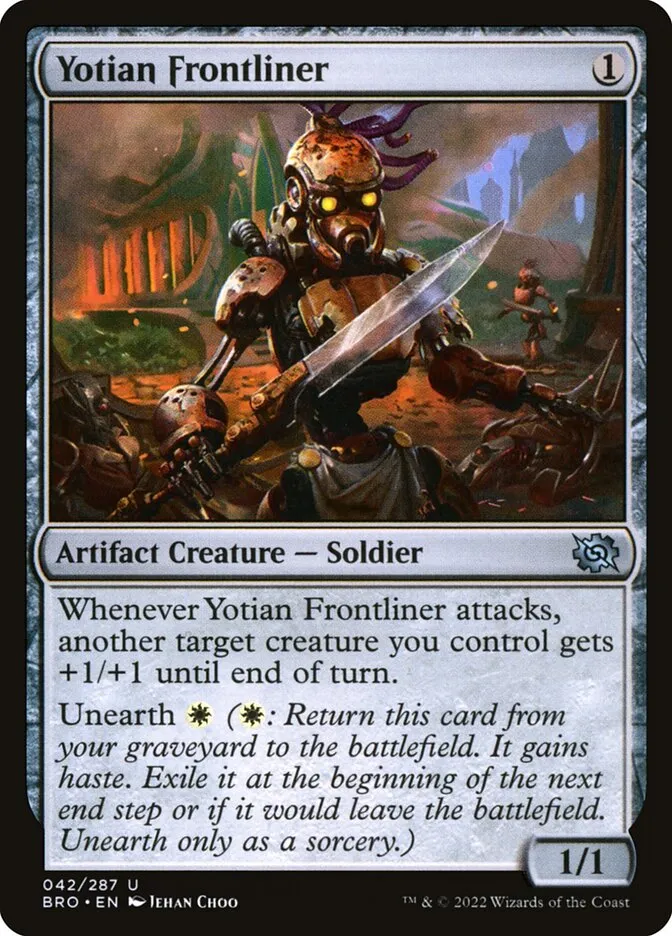 2022 The Brothers' War Yotian Frontliner uncommon #42 uncommon card image