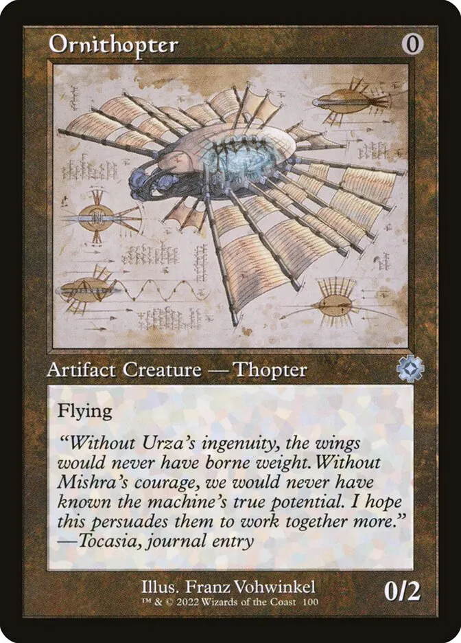 2022 The Brothers' War Retro Artifacts Ornithopter uncommon #100 uncommon card image