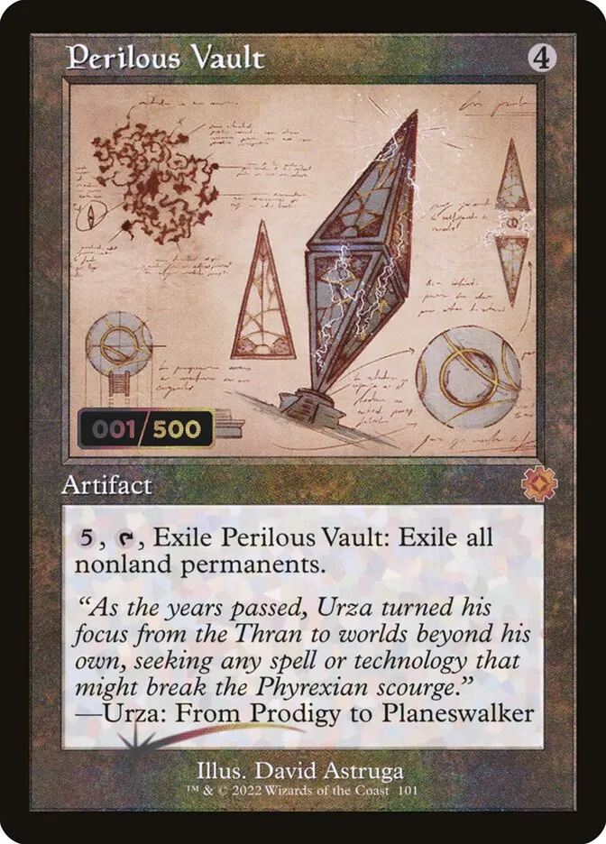 2022 The Brothers' War Retro Artifacts Perilous Vault mythic #101z mythic card image