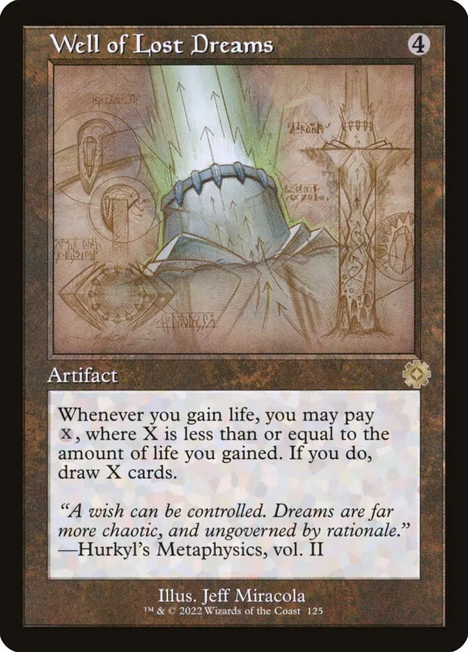 2022 The Brothers' War Retro Artifacts Well of Lost Dreams rare #125 rare card image