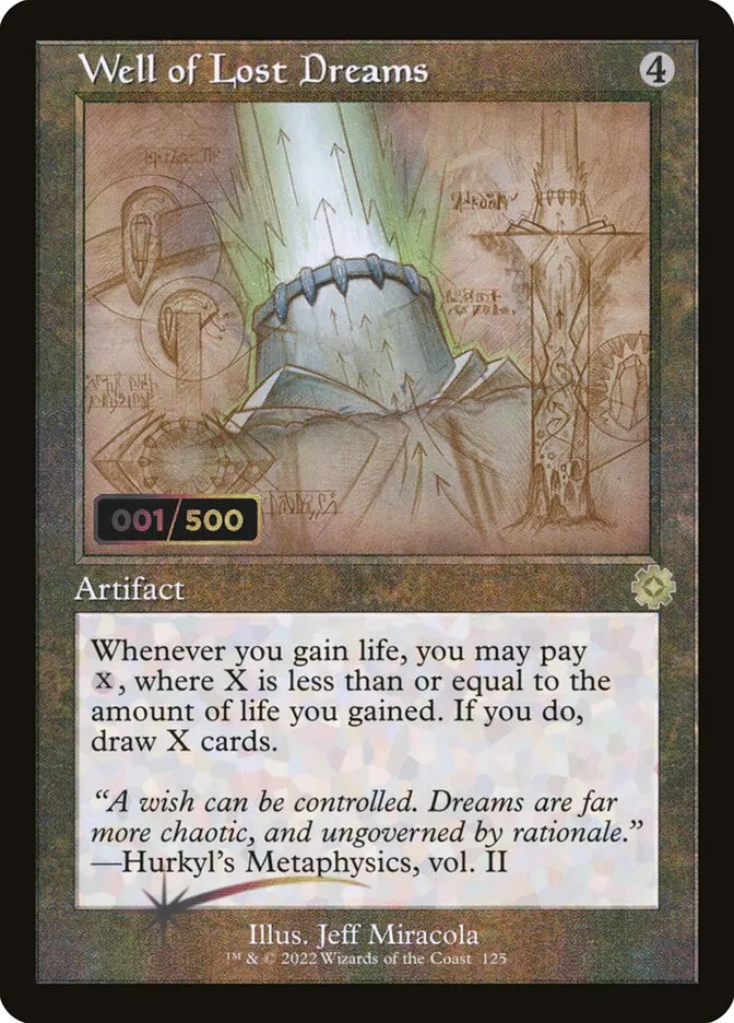 2022 The Brothers' War Retro Artifacts Well of Lost Dreams rare #125z rare card image