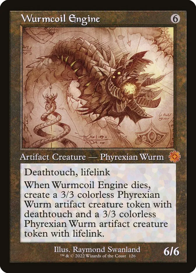 2022 The Brothers' War Retro Artifacts Wurmcoil Engine mythic #126 mythic card image