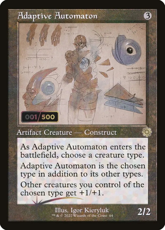 2022 The Brothers' War Retro Artifacts Adaptive Automaton rare #64z rare card image