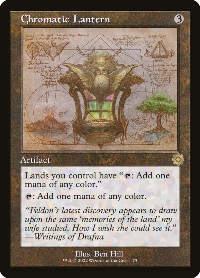 2022 The Brothers' War Retro Artifacts Chromatic Lantern #73 rare card image