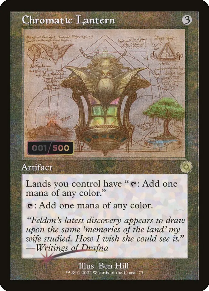2022 The Brothers' War Retro Artifacts Chromatic Lantern #73z rare card image