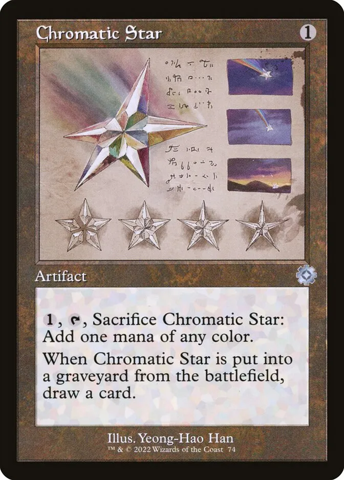 2022 The Brothers' War Retro Artifacts Chromatic Star #74 uncommon card image