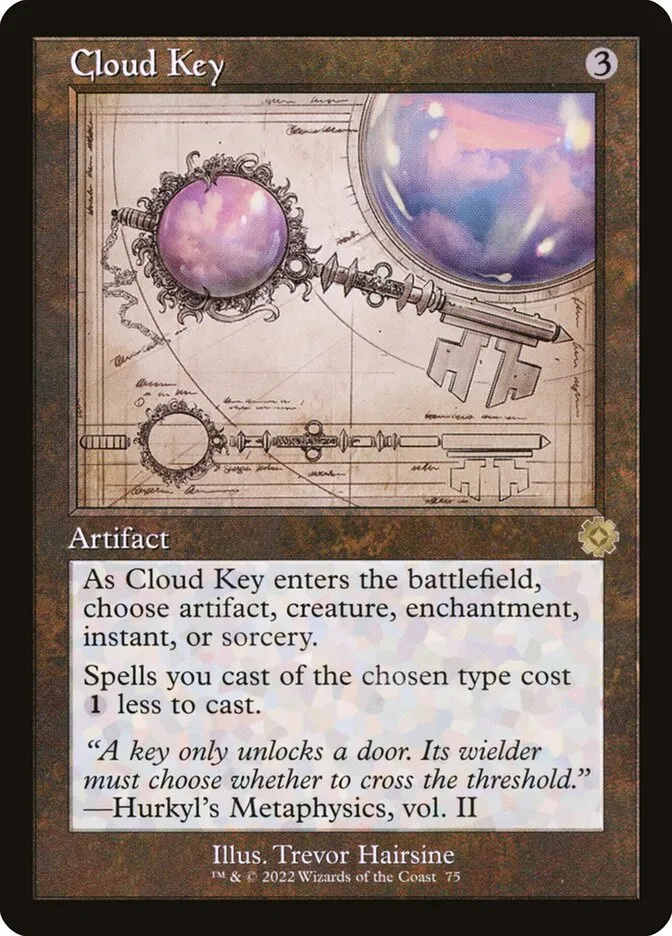 2022 The Brothers' War Retro Artifacts Cloud Key #75 rare card image