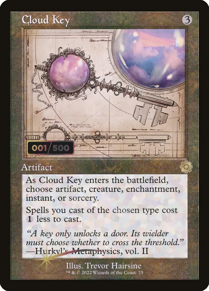 2022 The Brothers' War Retro Artifacts Cloud Key #75z rare card image