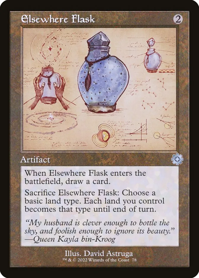 2022 The Brothers' War Retro Artifacts Elsewhere Flask #78 uncommon card image