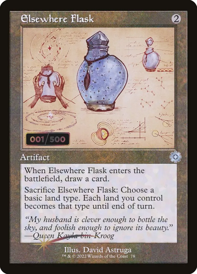 2022 The Brothers' War Retro Artifacts Elsewhere Flask #78z uncommon card image