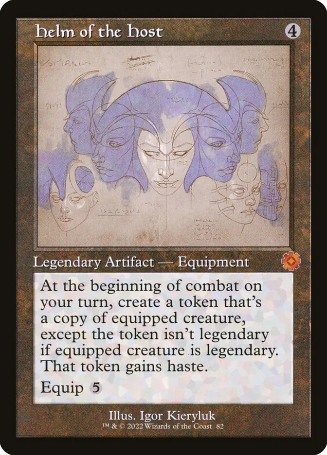 2022 The Brothers' War Retro Artifacts Helm of the Host #82 mythic card image