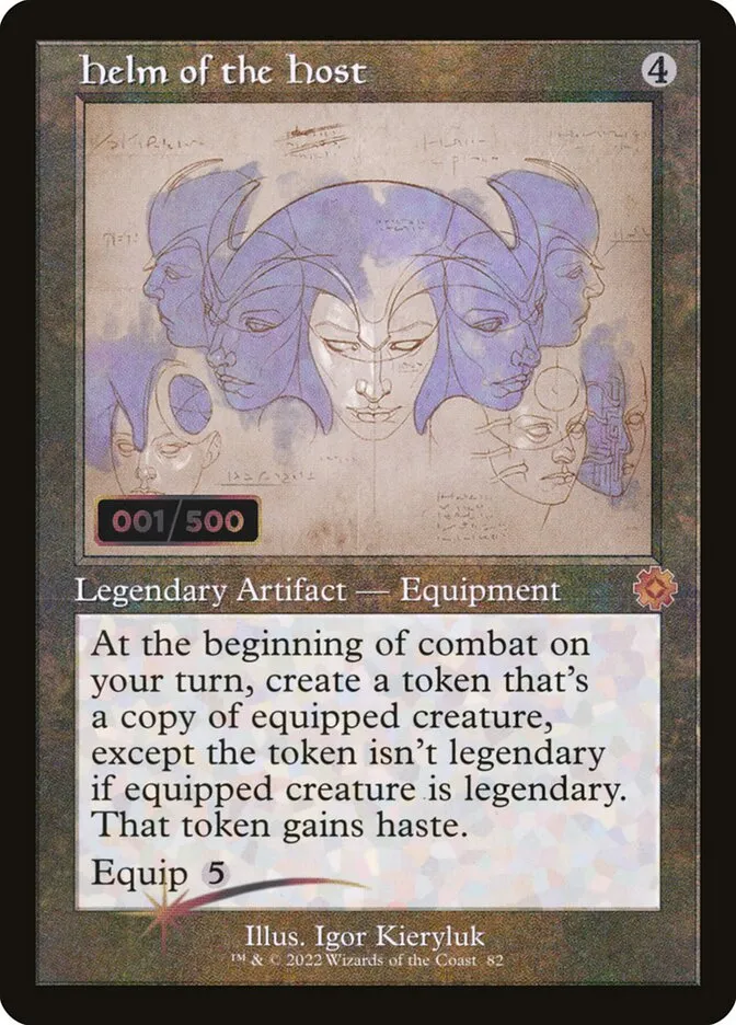 2022 The Brothers' War Retro Artifacts Helm of the Host #82z mythic card image