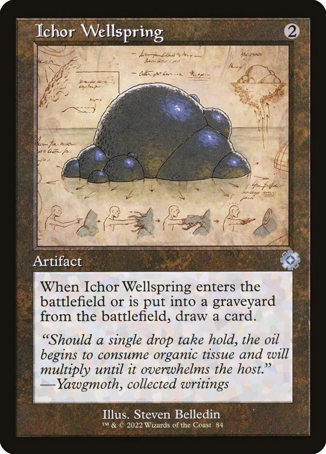 2022 The Brothers' War Retro Artifacts Ichor Wellspring #84 uncommon card image