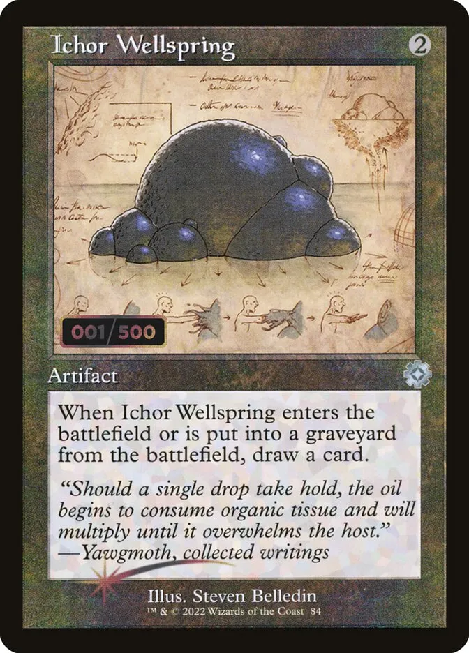 2022 The Brothers' War Retro Artifacts Ichor Wellspring #84z uncommon card image