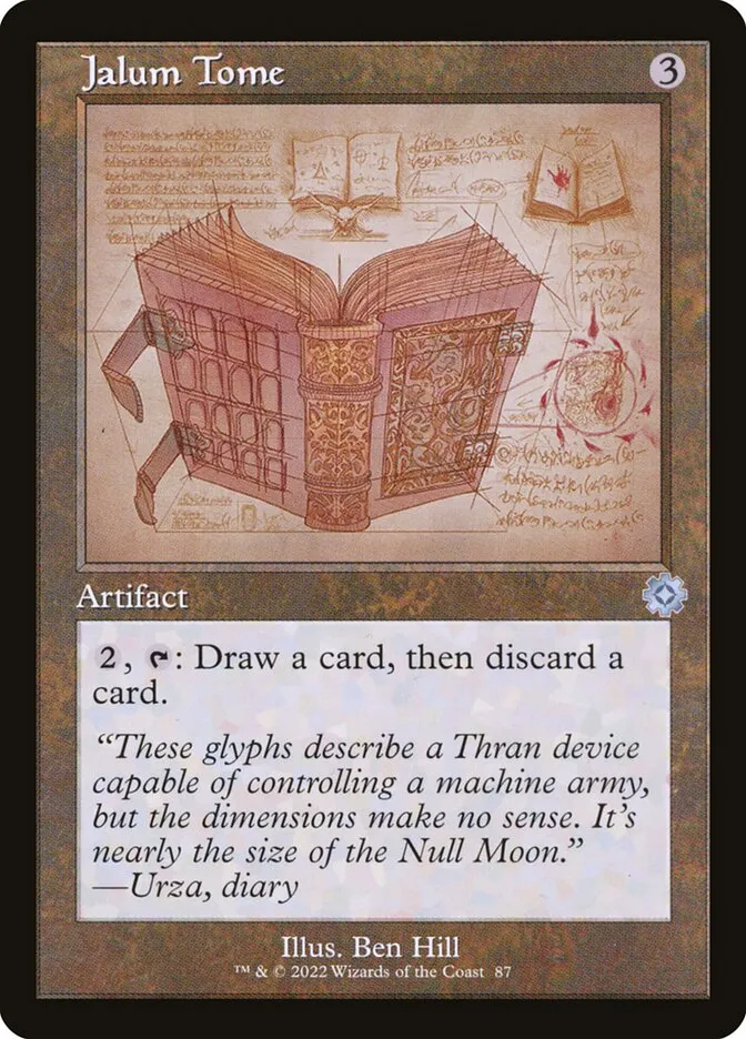 2022 The Brothers' War Retro Artifacts Jalum Tome #87 uncommon card image