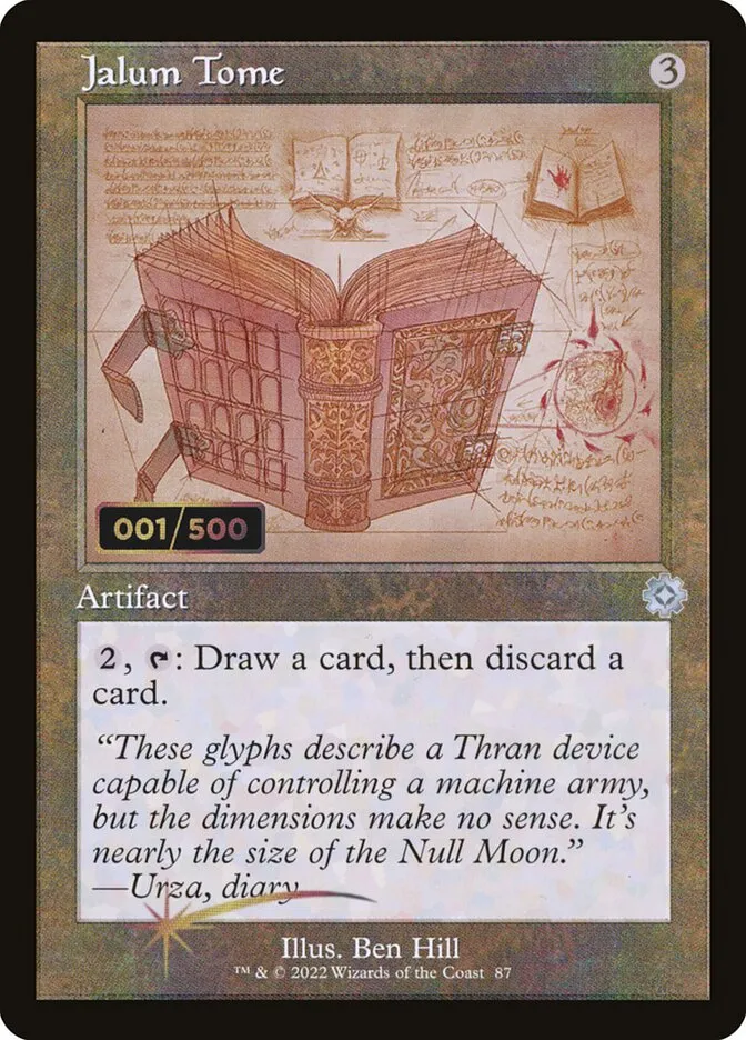 2022 The Brothers' War Retro Artifacts Jalum Tome #87z uncommon card image