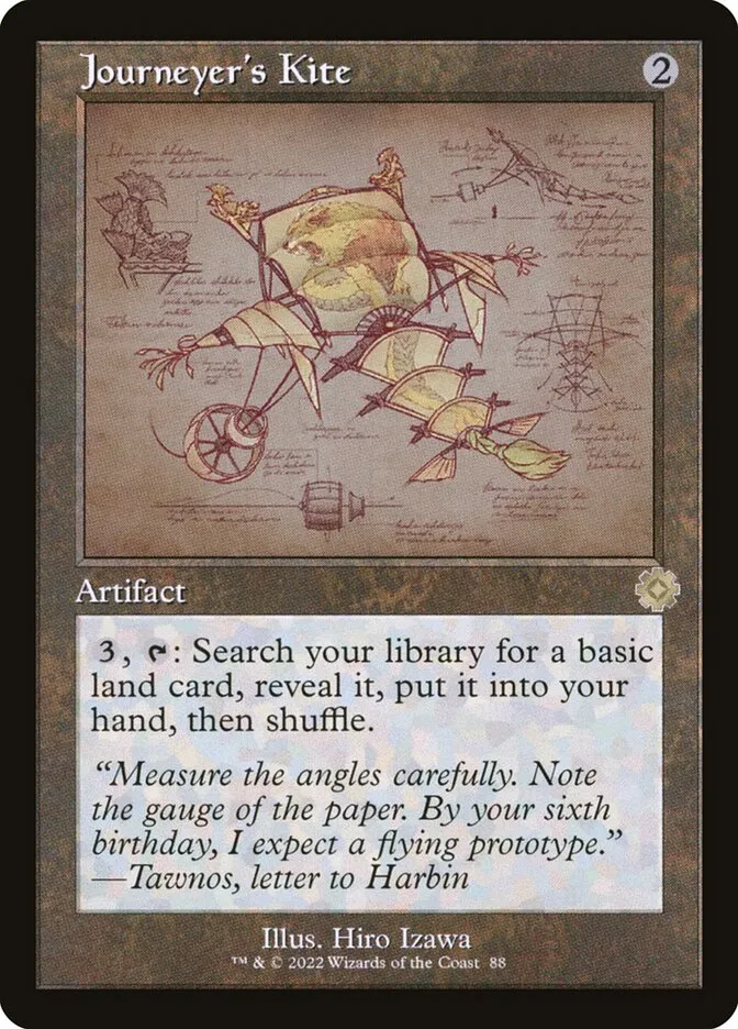 2022 The Brothers' War Retro Artifacts Journeyer's Kite #88 rare card image