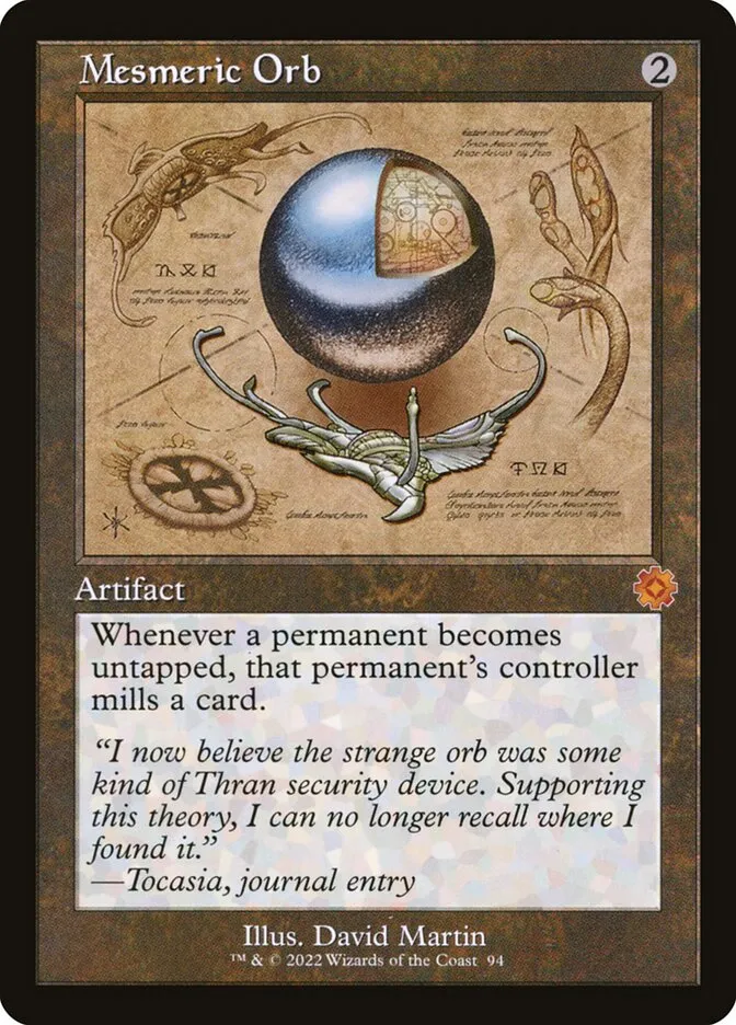 2022 The Brothers' War Retro Artifacts Mesmeric Orb #94 mythic card image