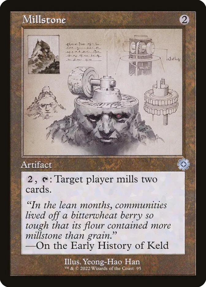 2022 The Brothers' War Retro Artifacts Millstone #95 uncommon card image