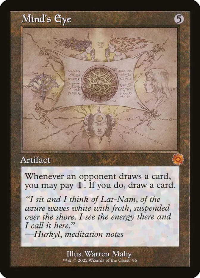 2022 The Brothers' War Retro Artifacts Mind's Eye #96 mythic card image