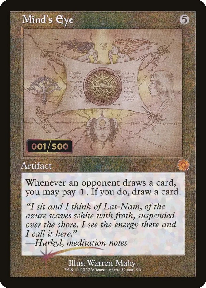2022 The Brothers' War Retro Artifacts Mind's Eye #96z mythic card image