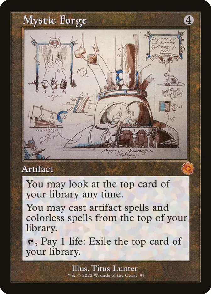 2022 The Brothers' War Retro Artifacts Mystic Forge #99 mythic card image