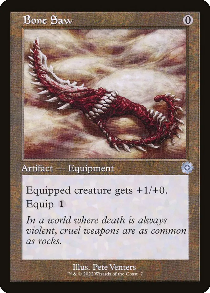 2022 The Brothers' War Retro Artifacts Bone Saw uncommon #7 uncommon card image