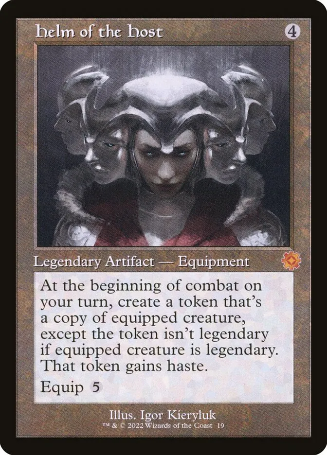 2022 The Brothers' War Retro Artifacts Helm of the Host mythic #19 mythic card image