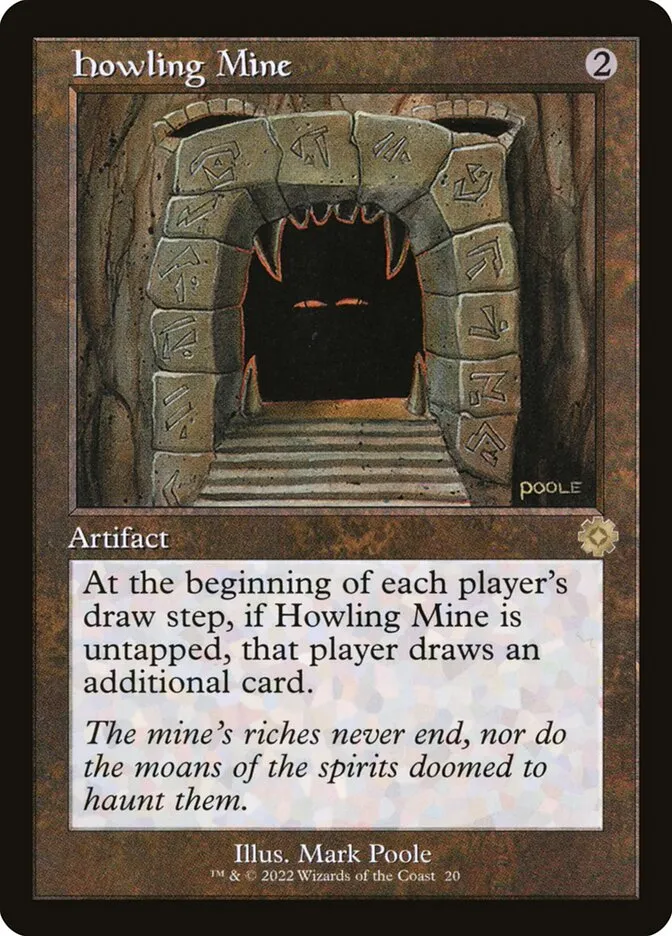 2022 The Brothers' War Retro Artifacts Howling Mine rare #20 rare card image