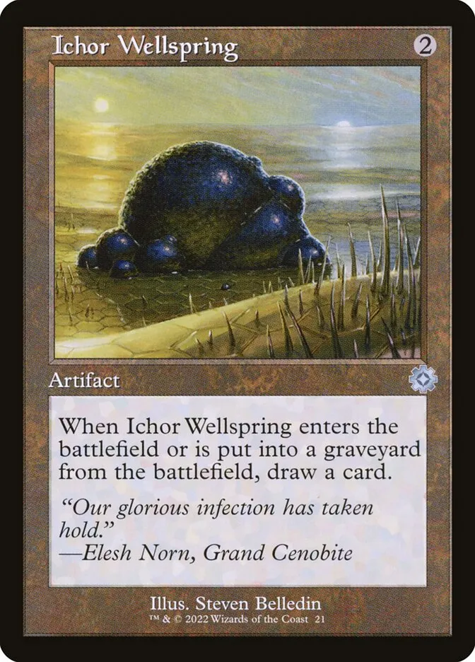 2022 The Brothers' War Retro Artifacts Ichor Wellspring uncommon #21 uncommon card image