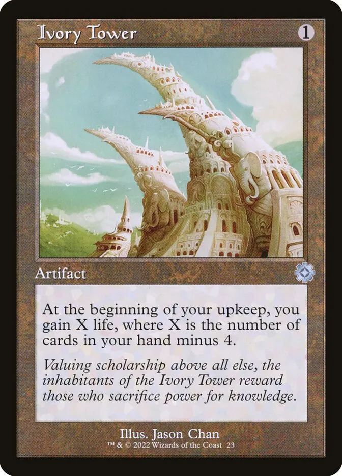 2022 The Brothers' War Retro Artifacts Ivory Tower uncommon #23 uncommon card image