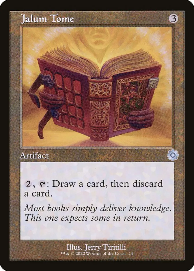 2022 The Brothers' War Retro Artifacts Jalum Tome uncommon #24 uncommon card image