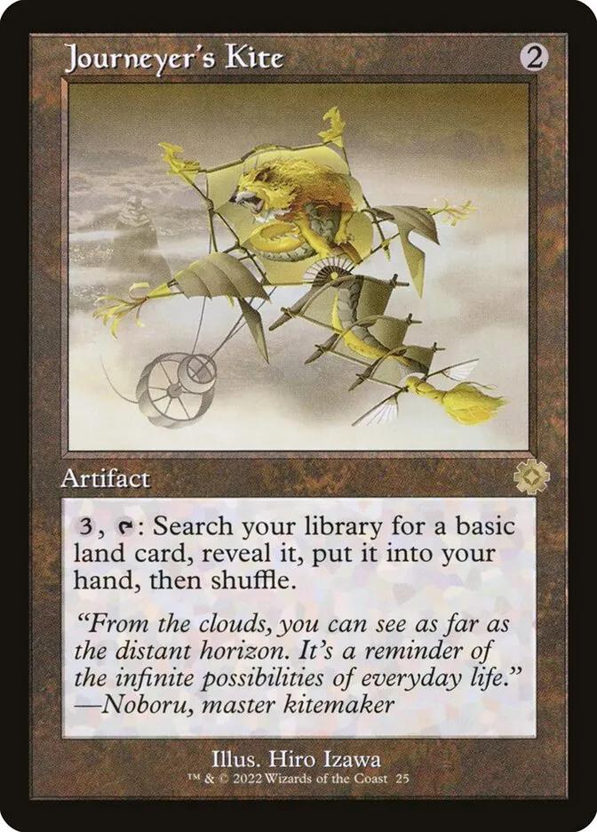 2022 The Brothers' War Retro Artifacts Journeyer's Kite rare #25 rare card image