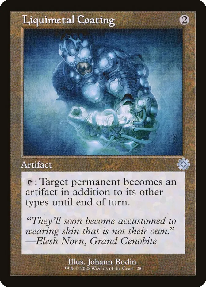 2022 The Brothers' War Retro Artifacts Liquimetal Coating uncommon #28 uncommon card image