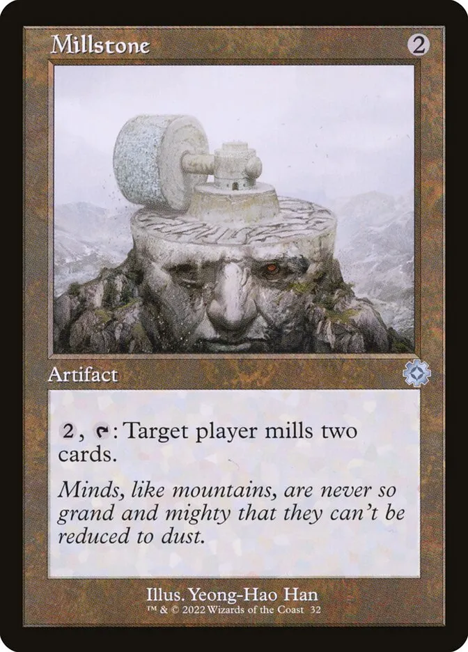2022 The Brothers' War Retro Artifacts Millstone uncommon #32 uncommon card image
