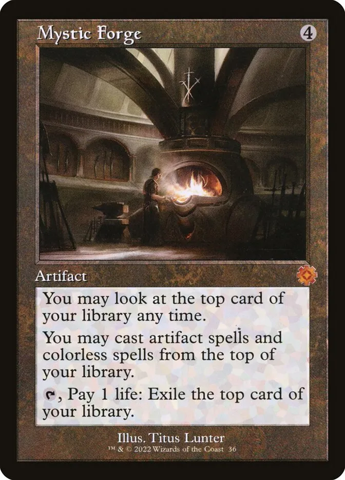 2022 The Brothers' War Retro Artifacts Mystic Forge mythic #36 mythic card image