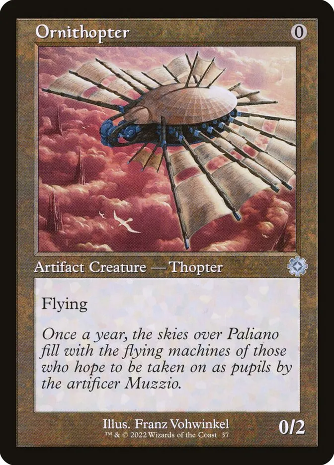2022 The Brothers' War Retro Artifacts Ornithopter uncommon #37 uncommon card image