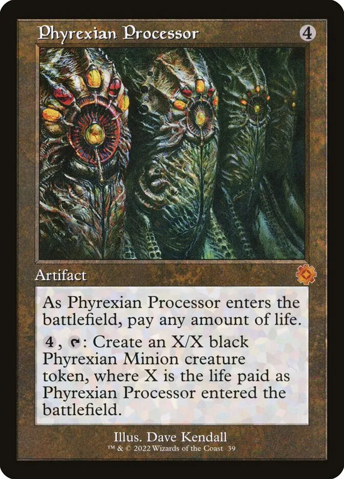 2022 The Brothers' War Retro Artifacts Phyrexian Processor mythic #39 mythic card image