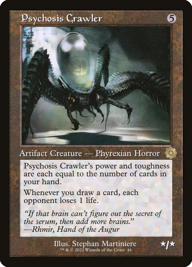 2022 The Brothers' War Retro Artifacts Psychosis Crawler rare #44 rare card image