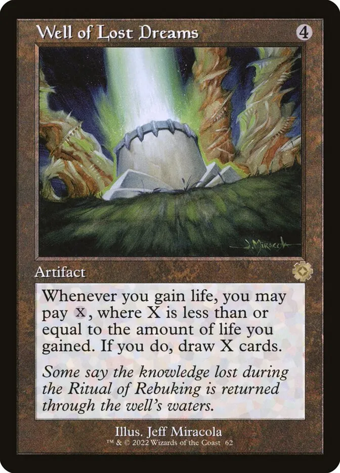 2022 The Brothers' War Retro Artifacts Well of Lost Dreams rare #62 rare card image