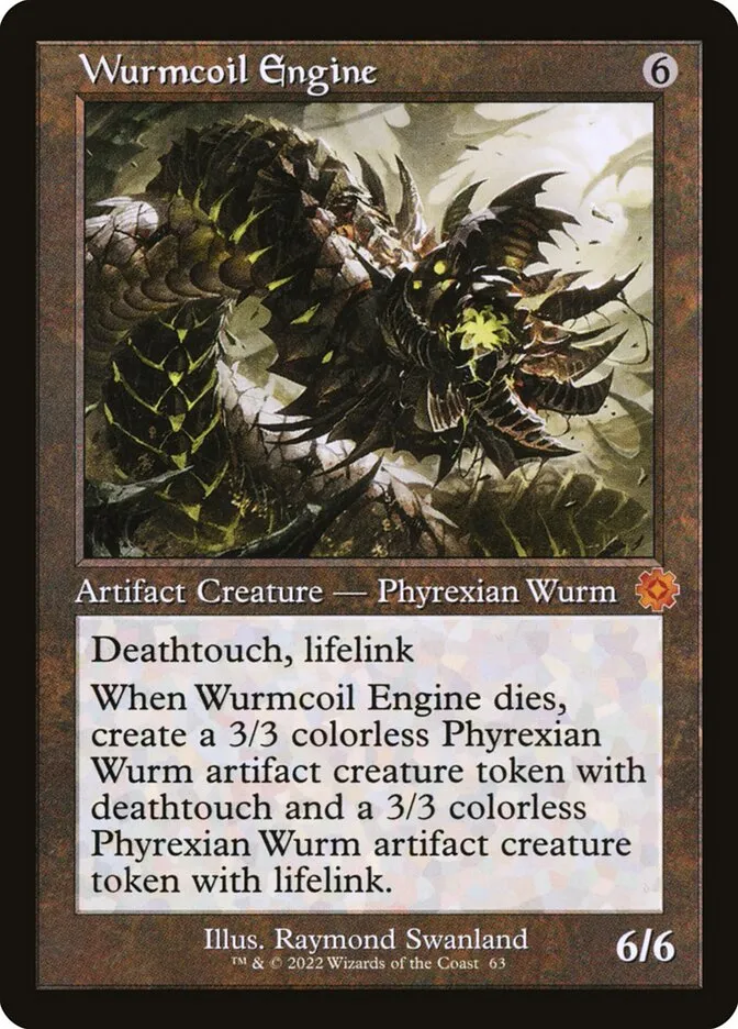 2022 The Brothers' War Retro Artifacts Wurmcoil Engine mythic #63 mythic card image