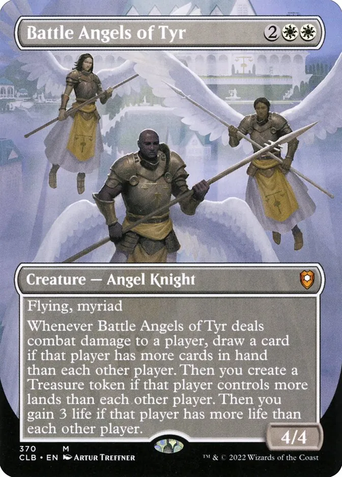 2022 Commander Legends: Battle for Baldur's Gate Battle Angels of Tyr #370 mythic card image