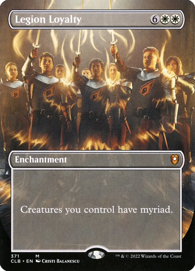 2022 Commander Legends: Battle for Baldur's Gate Legion Loyalty #371 mythic card image